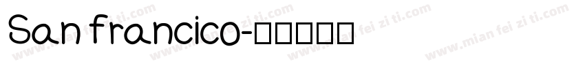 San francico字体转换